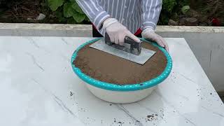 Creative And Simple Make Hexagonal Tree Pots With Plastic Pots And Sand Creation Cement