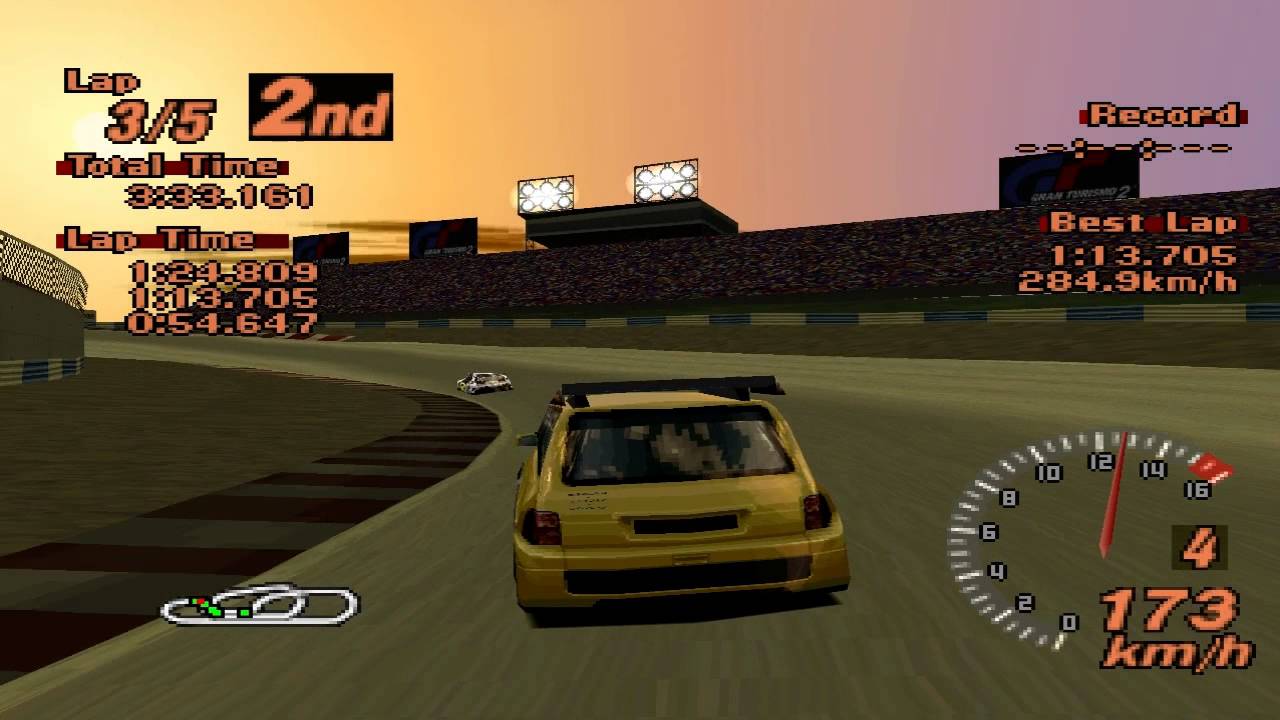 Gran Turismo 2 - Red Rock Valley Speedway - Renault Escape F1 - ePSXe 1.8.0