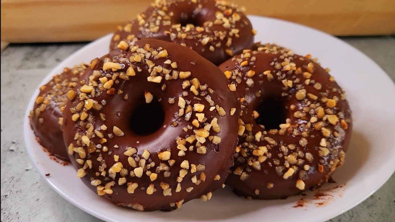 DONUTS en 3 MINUTOS, 3 INGREDIENTES 🍩, SIN FREÍR, SIN HORNO, SÚPER ESPONJOSOS, NO ME CANSO DE COMER