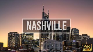 Nashville Drone Footage 4K | Aerial Views of Downtown, Broadway &amp; Music City Skyline