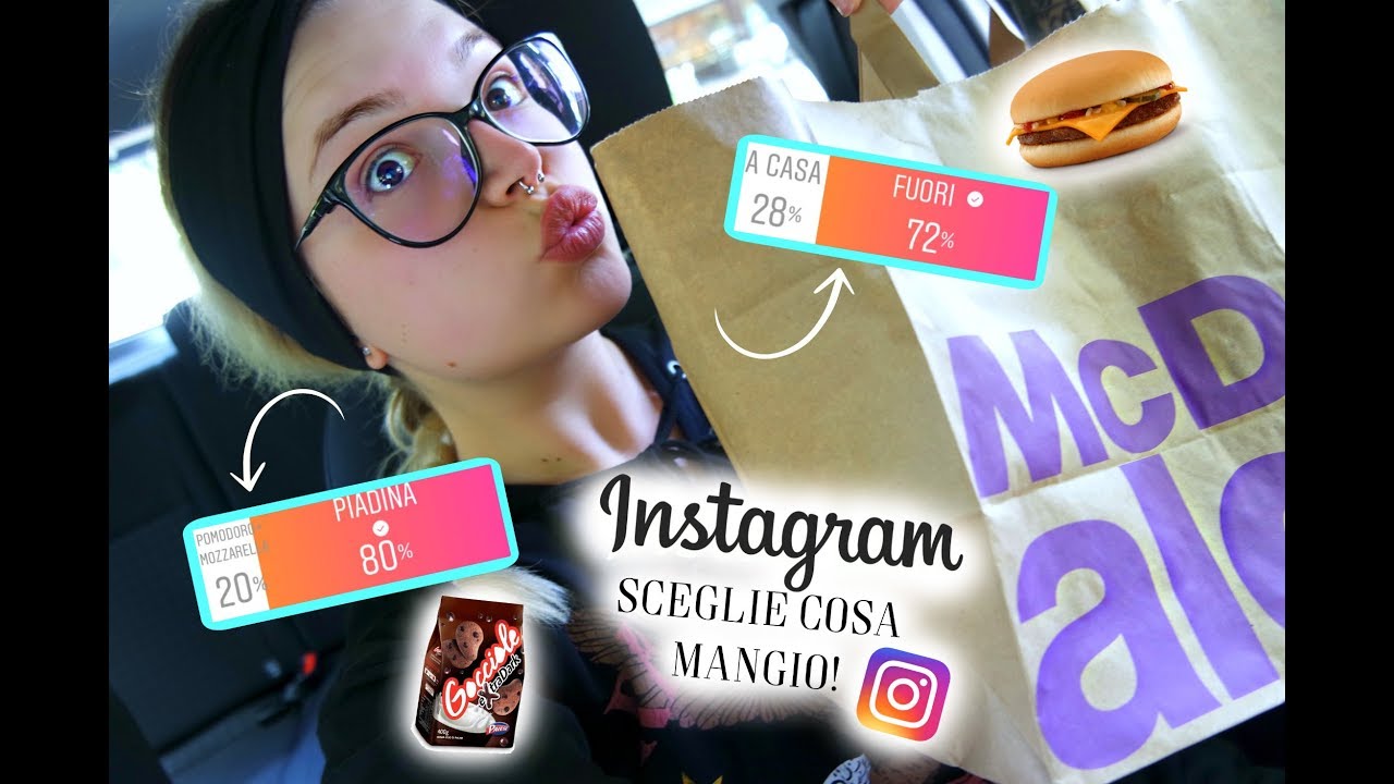 INSTAGRAM CONTROLLA COSA MANGIO IN UN GIORNO!🍔🍟🍝