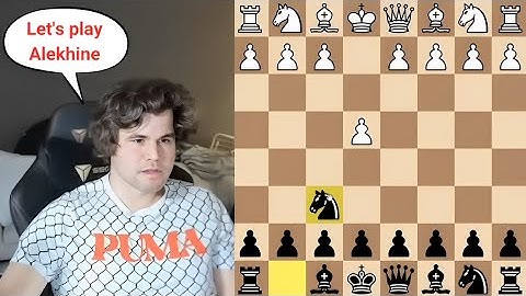 Carlsen shows how to play Alekhine