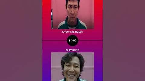 Would You Rather: Survive the Squid Game or Escape the Danger?