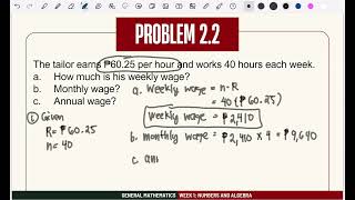 Gen Math Lesson 1   Salary, Wage, Income, and Benefits
