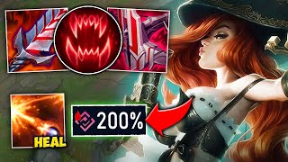 I built 200% Lifesteal on Miss Fortune and Every Auto = Full HP