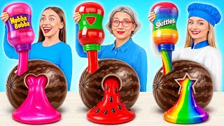 أنا مقابل جدتي في تحدي تحضير الطعام | حيل طعام مذهلة Multi DO Challenge