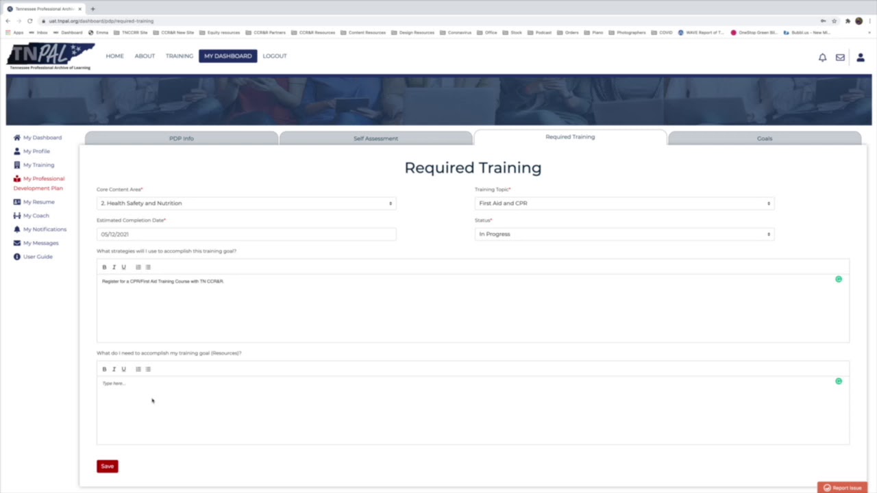 How to Create a Professional Development Tutorial in TNPAL