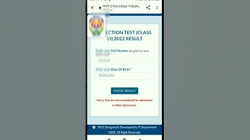 How to check jnv result 2023 | navodya result #shorts