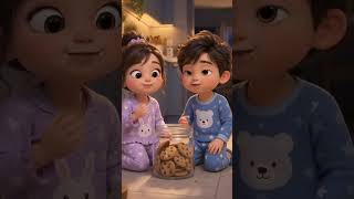 🍪Cookie mission FAILED! Mimi&Bobo got caught red-handed!#kidsshorts#FunnyCartoon#KidsAnimation#kids
