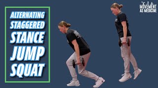 Alternating Staggered Stance Jump Squat