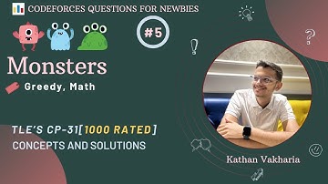 Monsters | Codeforces | @TLE_Eliminators 