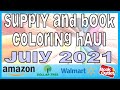 Coloring Haul Supplies &amp; Books ~ Book Outlet, Amazon, Dollar Tree, Walmart, Target