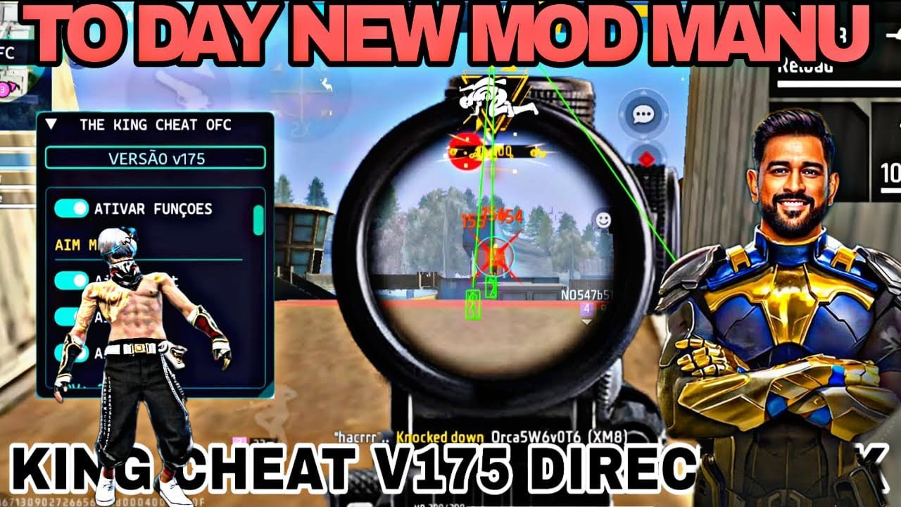The king cheat v 176 || king cheats new version|| FF lastest update hack || latest ob 51new mod manu