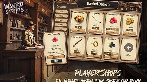 PlayerShops RedM Script