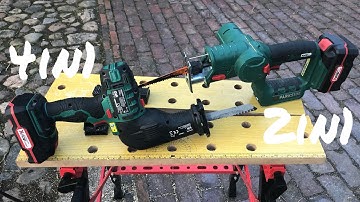 4in1 vs 2in1 Säbelsägen Vergleich Sabelsaw Comparison PKGA 20-Li vs PSSSA 20-Li
