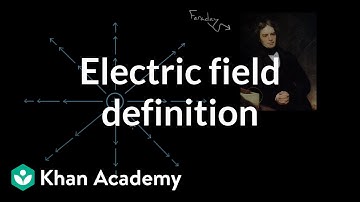 Electric field definition | Electric charge, field, and potential | Physics | Khan Academy