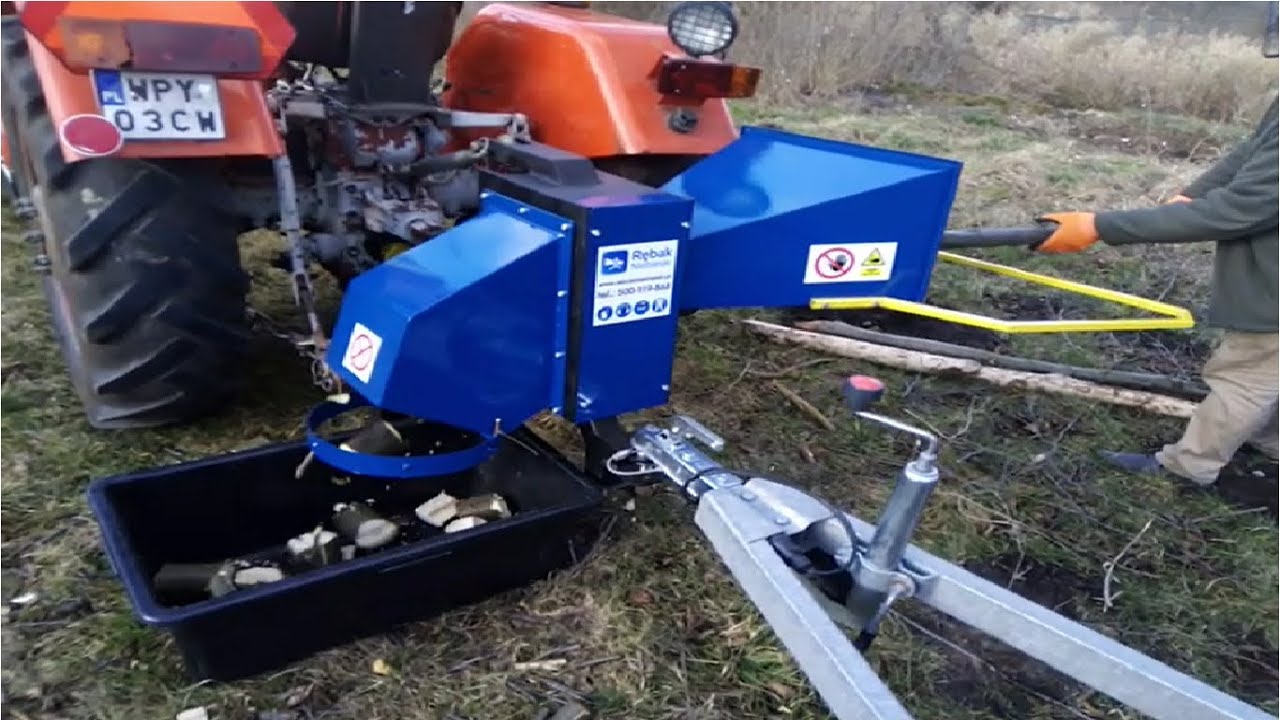 Rębak walcowy W102- tel 500-119-868   C-330 plus rębak niebieski rozdrabniacz do 11cm średnicy