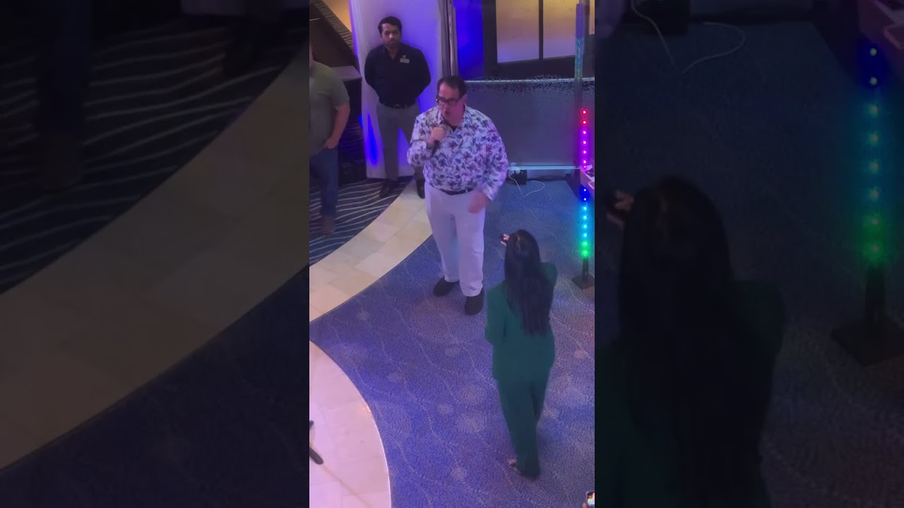 Duet of The Prayer with Sarah-Leanne in Grand Foyer of Celebrity Cruise Ship