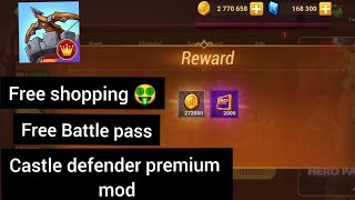 Castle defender premium mod apk free shopping 🤑free Battle pass latest version screenshot 4