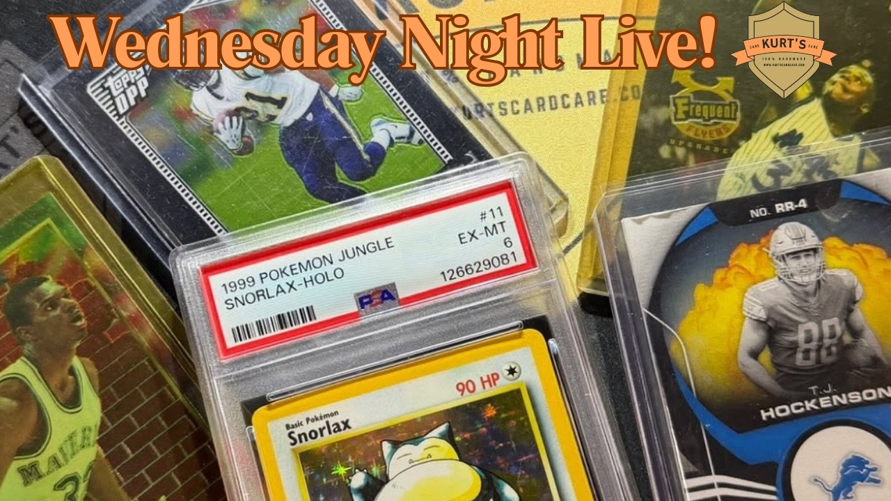 Wednesday Night Live: Pokémon, 90s Card Cleaning, Scratch removal