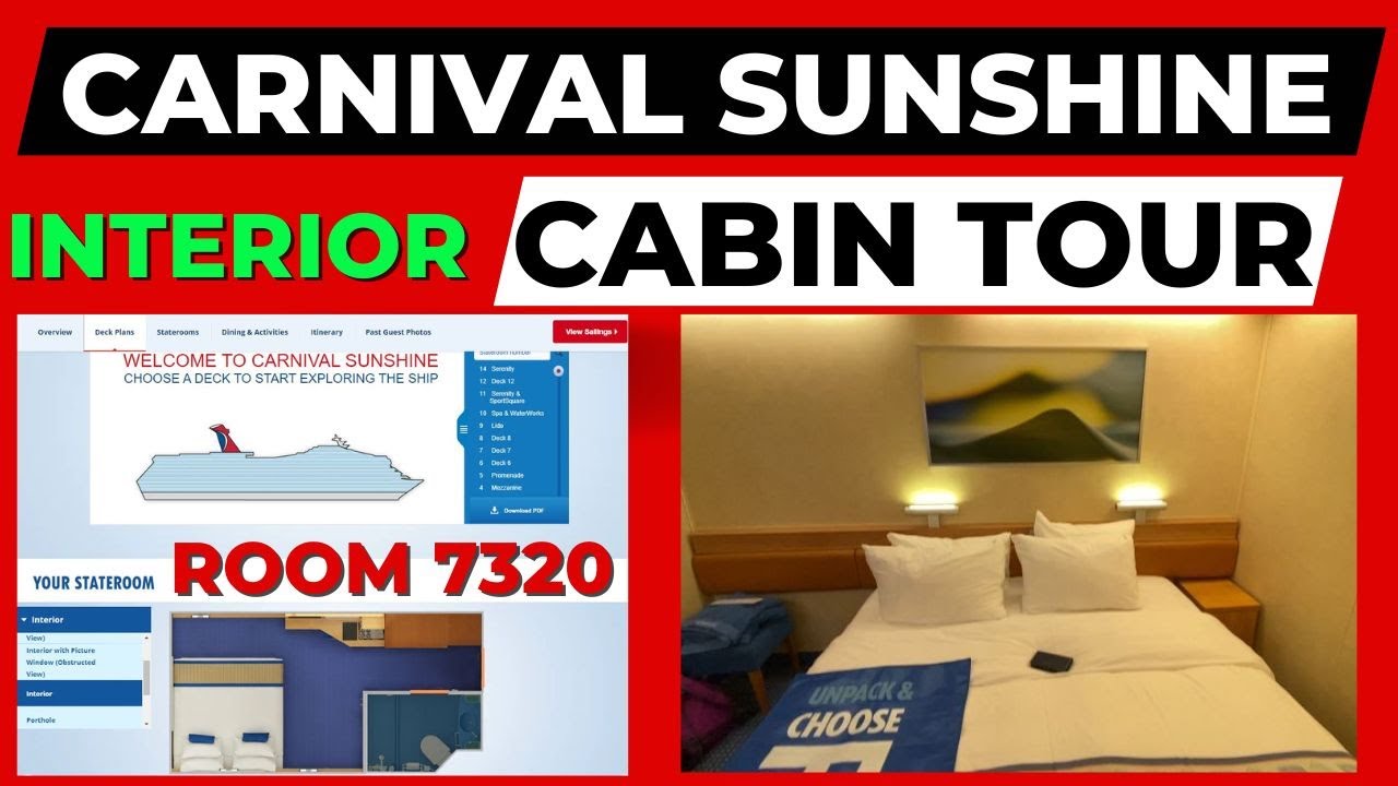 carnival sunshine room tour