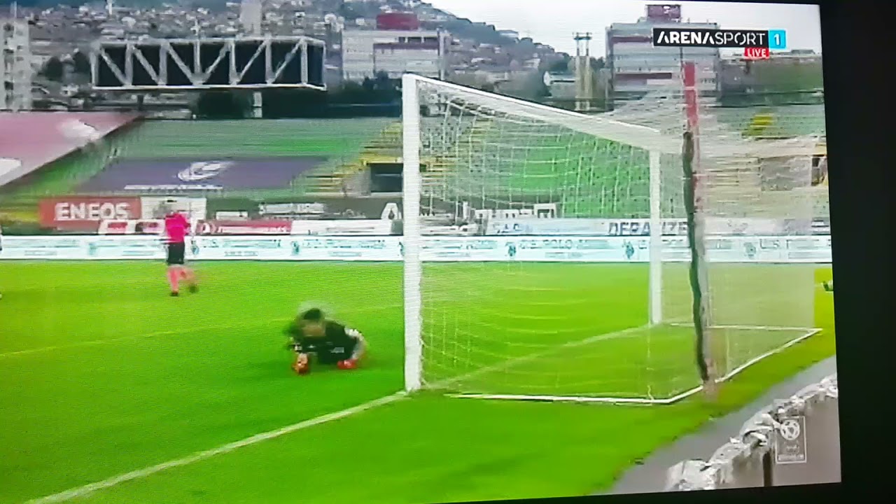 Semir Štilic promašen penal na derbiju pri rezultatu 2-0