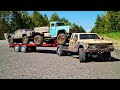 RC Transportation ... Сложная погрузка на прицеп. Эвакуация внедорожников из грязи. RC OFFroad 4x4