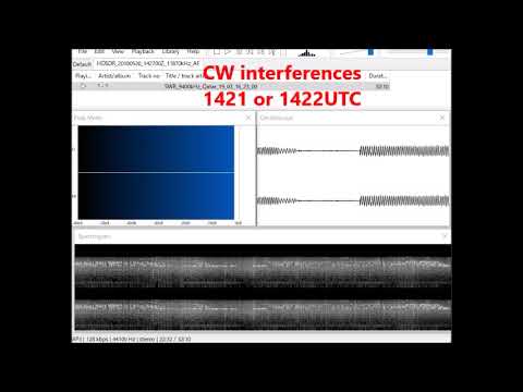Shortwave Radiogram 14UTC 16 Mar 2019 interferences by CW morse codes