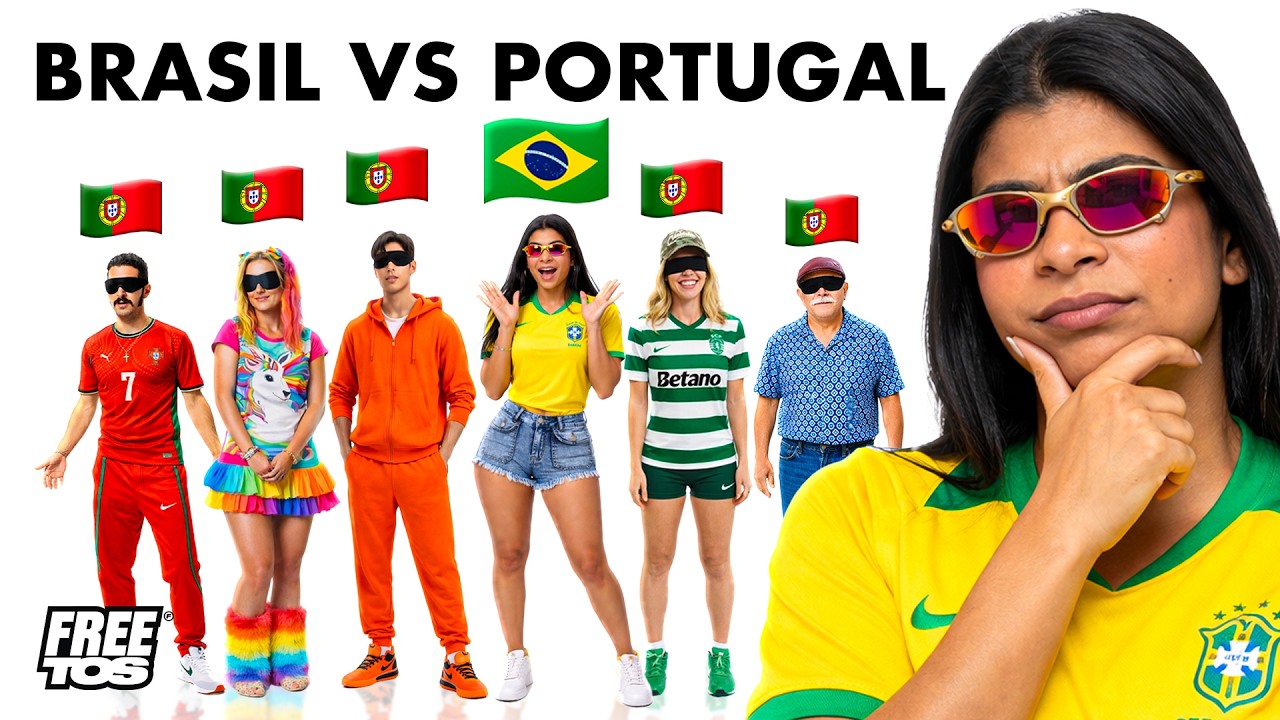 5 PORTUGUESES VS 1 BRASILEIRO