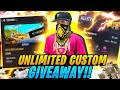FREE FIRE GIVEAWAY LIVE || TEAM CODE GIVEAWAY || CUSTOM GIVEAWAY FREE FIRE