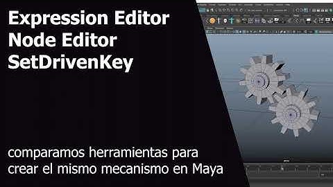Usamos Expression Editor Node Editor y set Driven Key para crear la misma acción en Maya