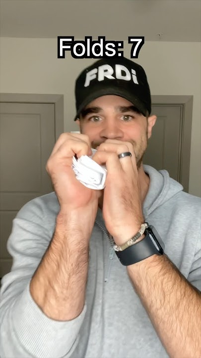 Fold A Piece Of Paper 42 Times Folding a piece of paper 42 times 😂 - YouTube