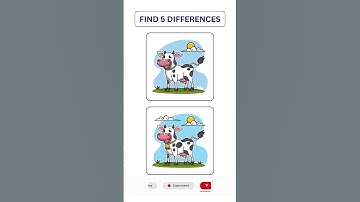 Hard Level: Spot 5 Differences | Brain Game Challenge #shorts