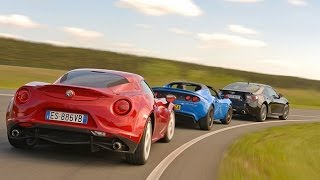 Alfa 4C vs. Lotus Elise vs. Toyota GT86