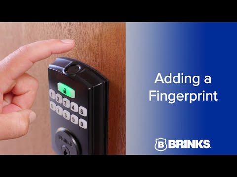 Brinks Electronic Fingerprint Deadbolt - Adding a Fingerprint