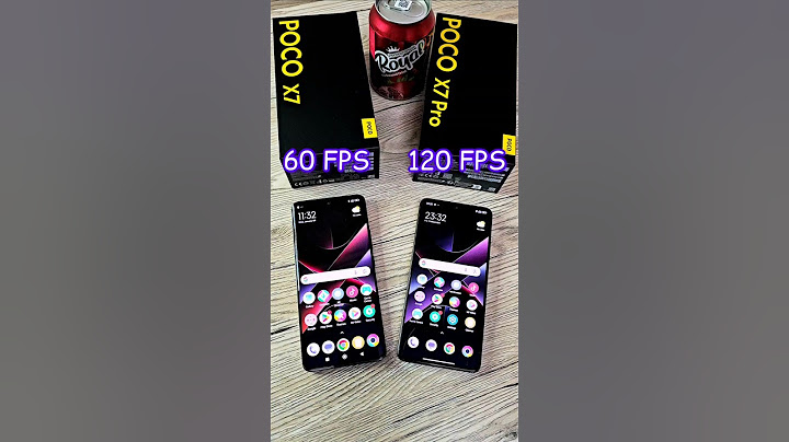 Poco X7 vs X7 Prp PUBG FPS new 2025