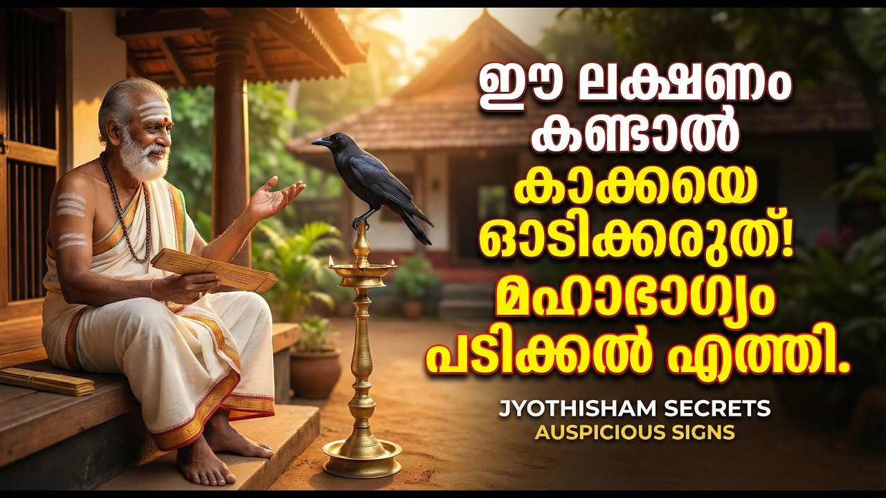 ഈ ലക്ഷണം കണ്ടാൽ കാക്കയെ ഓടിക്കരുത്! മഹാഭാഗ്യം പടിക്കൽ എത്തി.