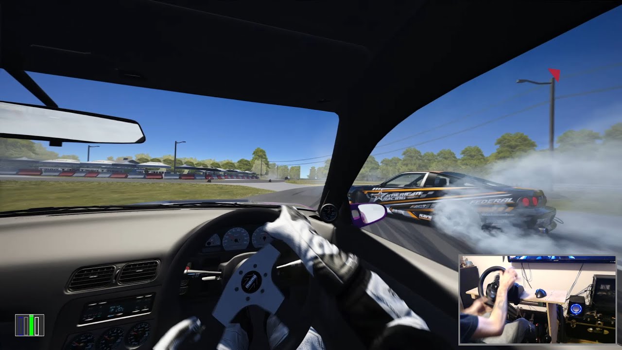 Drift Practice at Klutch Kickers with WDTS 180SX. Assetto Corsa