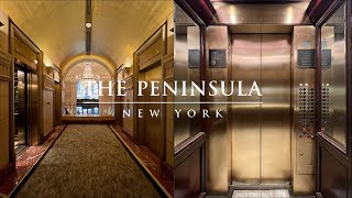 Awesome Bells! Beautiful Westinghouse Traction Elevators - The Peninsula Hotel - New York, NY