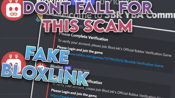 BEWARE OF THIS NEW ROBLOX SCAM! FAKE DISCORD BOTS! 