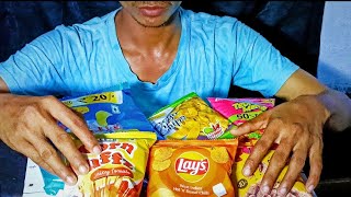 Ga Mukbang Asmr Fire Y Lays Chips All Chips One Chip Challenge Eating Sounds