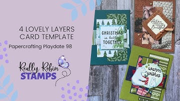 4 Lovely Layers Card Template | Papercrafting Playdate 98