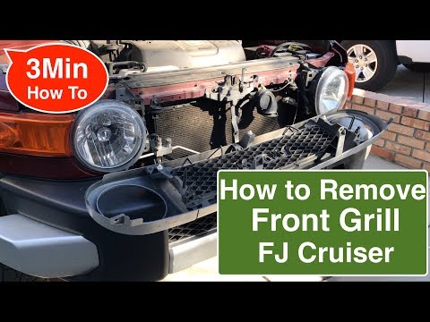 How To Remove The Front Grill Off The Fj Cruiser Front Grill