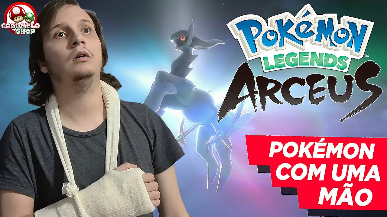Jogando Pokémon Legends Arceus com UMA MÃO