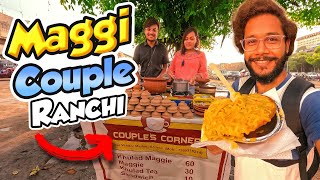 Famous Maggi Couple of Ranchi Selling Kulhad Maggi & Chai for Rs.60 | Ranchi Street Food