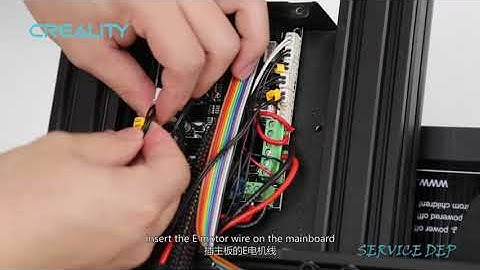 Service tutorial Ender - 3 replace E&X axis motor wire