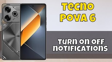 Tecno Pova 6 Enable Disable Notifications || How to turn on off notifications
