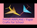 How to make paper airplane easy that  origami airplane  paper decoration 