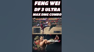 Tekken 8 Feng Wei DF+3 Ultra Max DMG Combo At Midscreen Patch 1.12 🔥 #tekken8 #feng #shorts #gaming