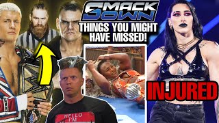 SAMI ZAYN REFEREE! RHEA RIPLEY INJURED! JEY USO ADVANCES! WWE SMACKDOWN 